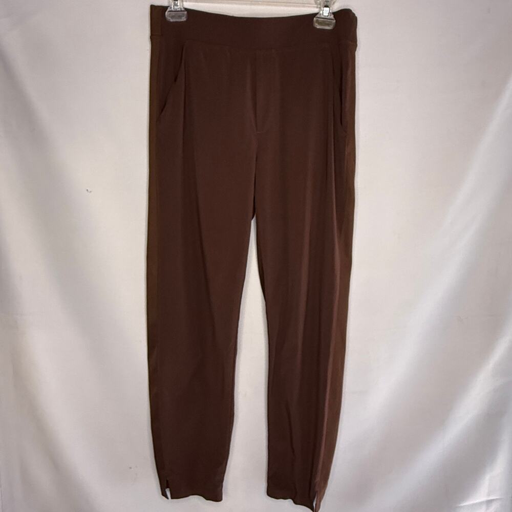 Athleta Brooklyn Ankle Pant Brown Stretch Travel Athleisure Sz 6